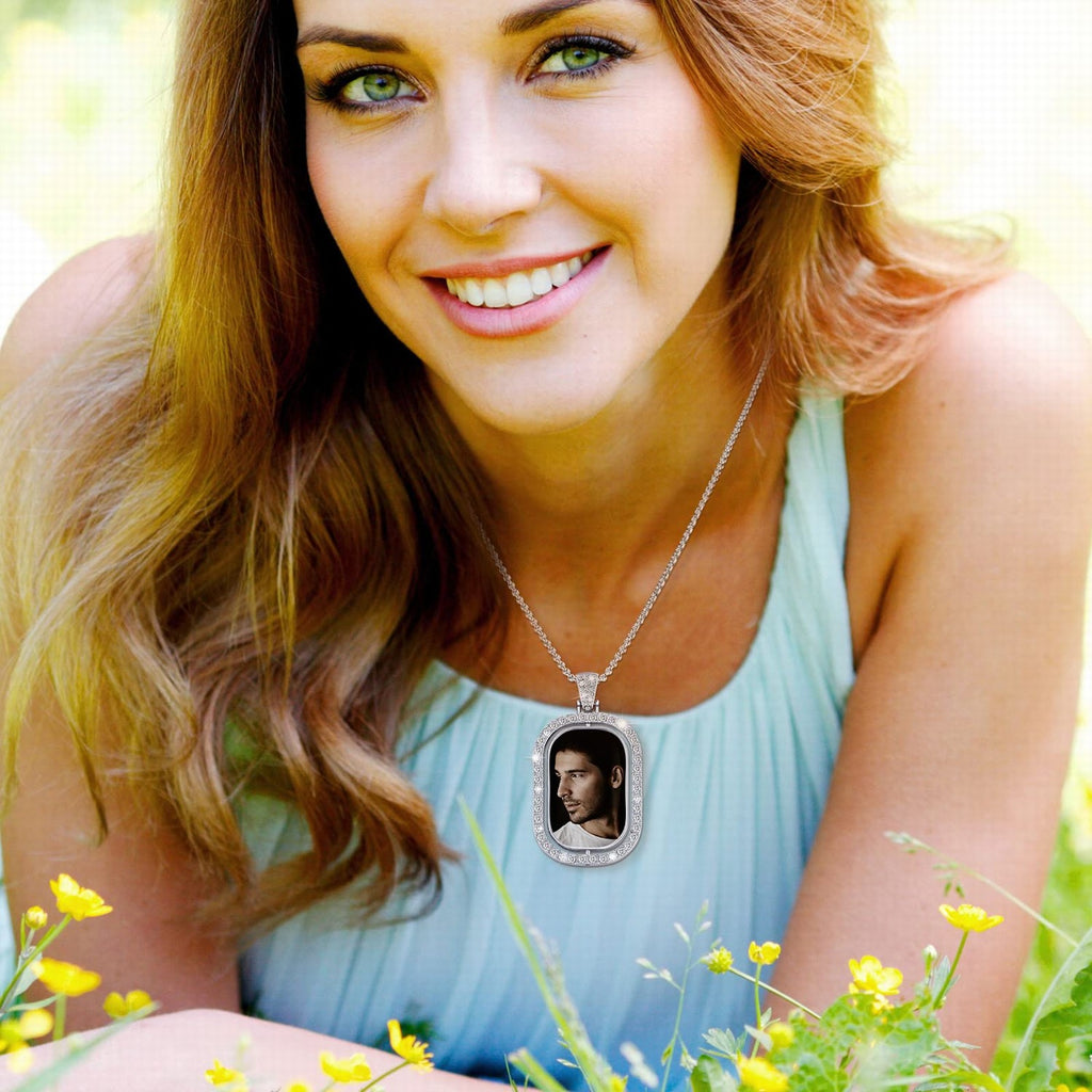 Black Bird Photo Pendant Necklace - Bird Lover Gift