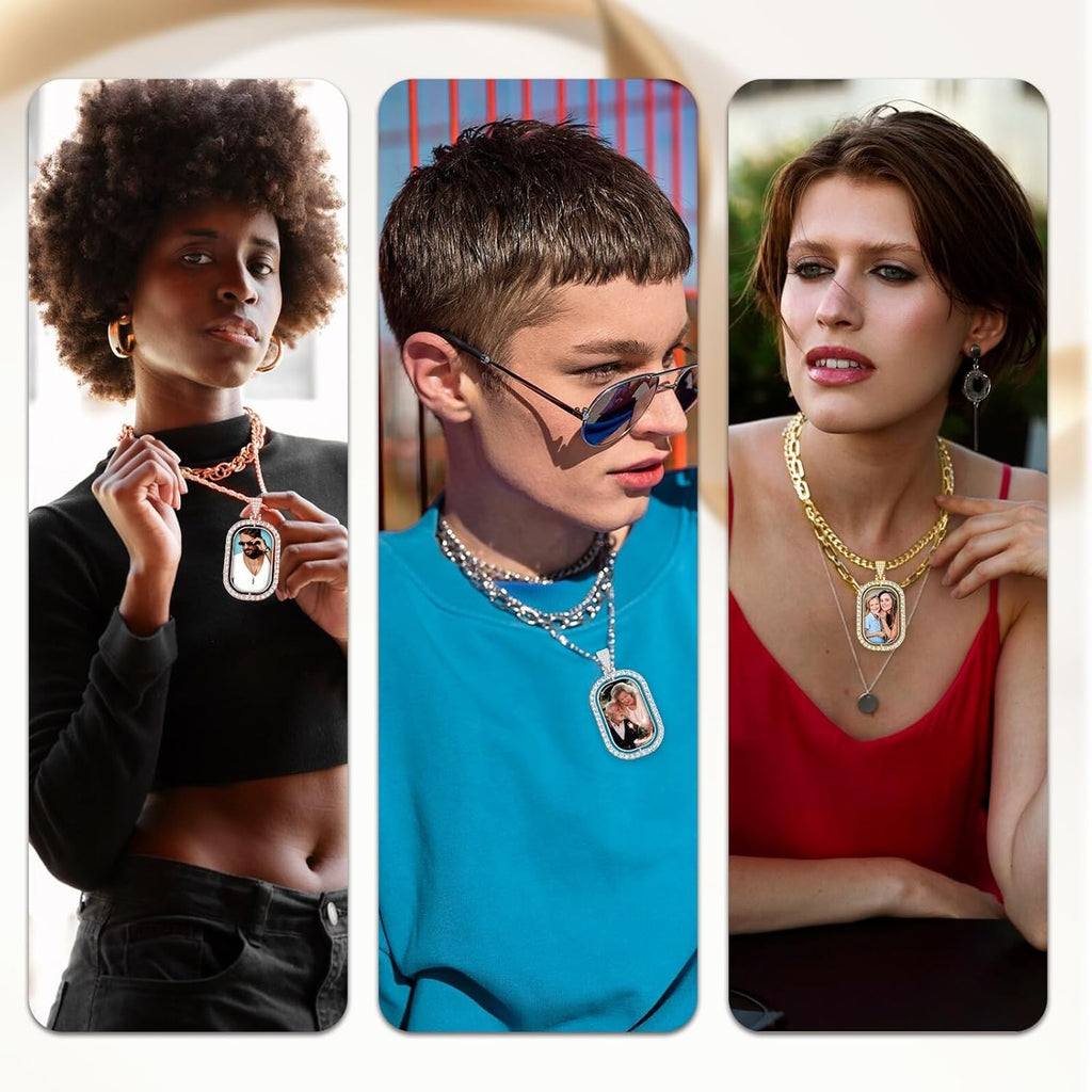 Black Bird Photo Pendant Necklace - Bird Lover Gift