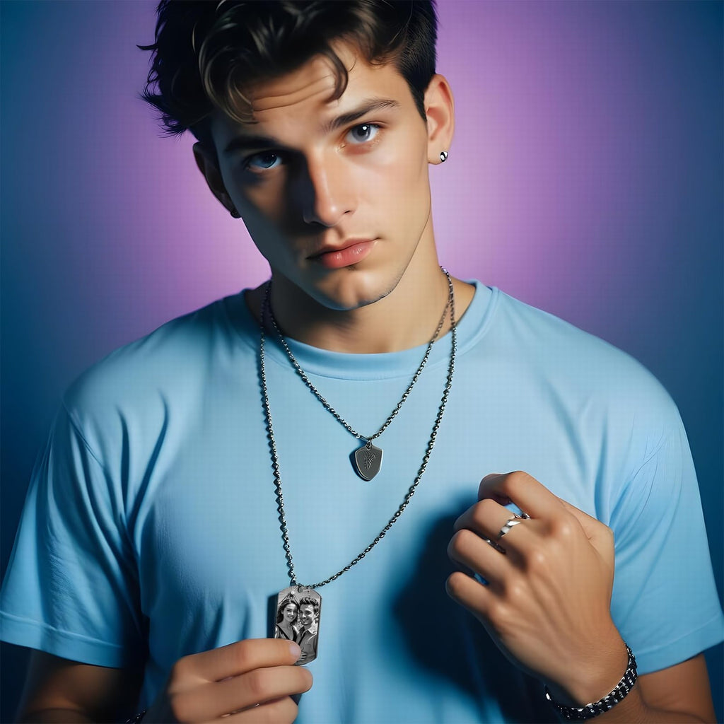 Bearded Dragon Photo Necklace Personalized Picture Pendant Memorial Jewelry Gifts for Women Men