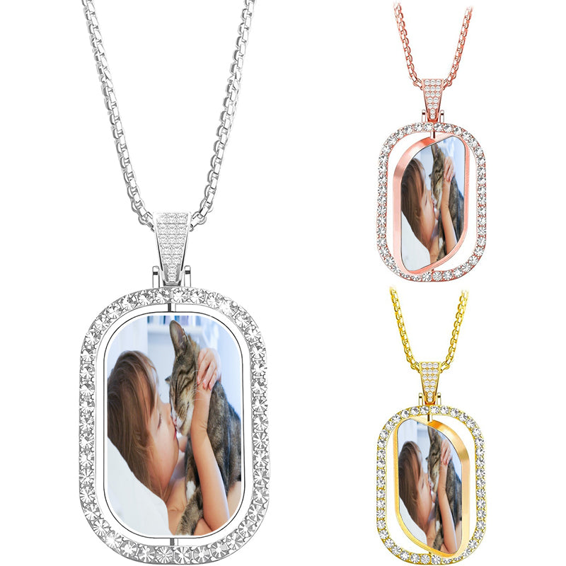 Black Bird Photo Pendant Necklace - Bird Lover Gift