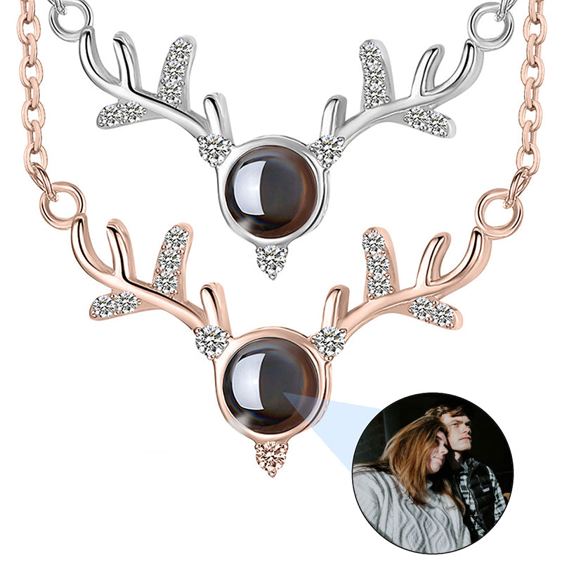 Birthstone Initial Necklace: Personalized Sideways Letter